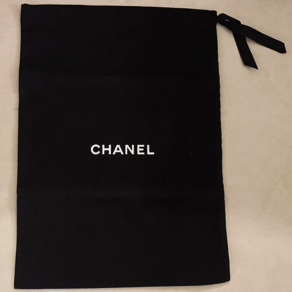 Chanel Shoes Wallet Purse Dust Bag Travel Storage - 15.75" x 11.25", BLACK - NEW